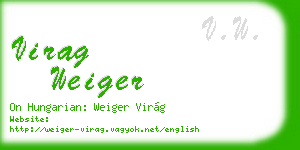 virag weiger business card